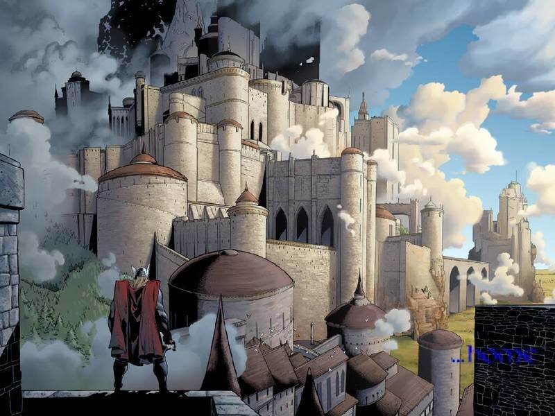 Thor at a castle