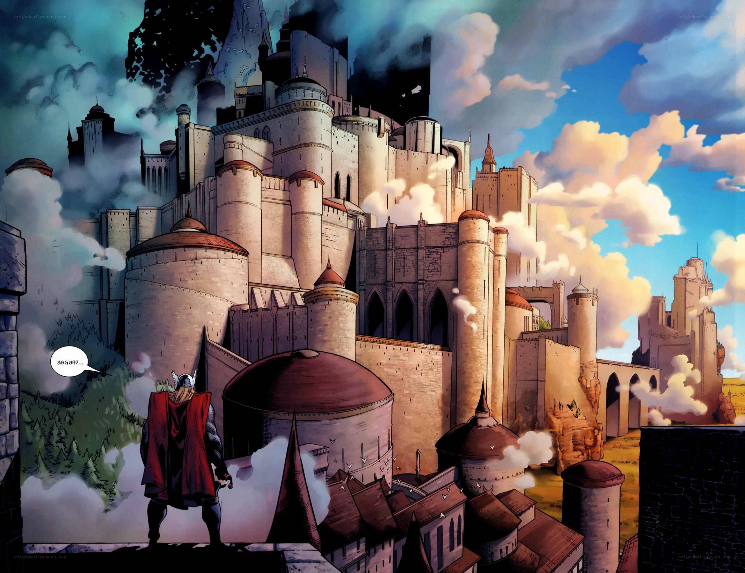 Thor at Asgard's gates