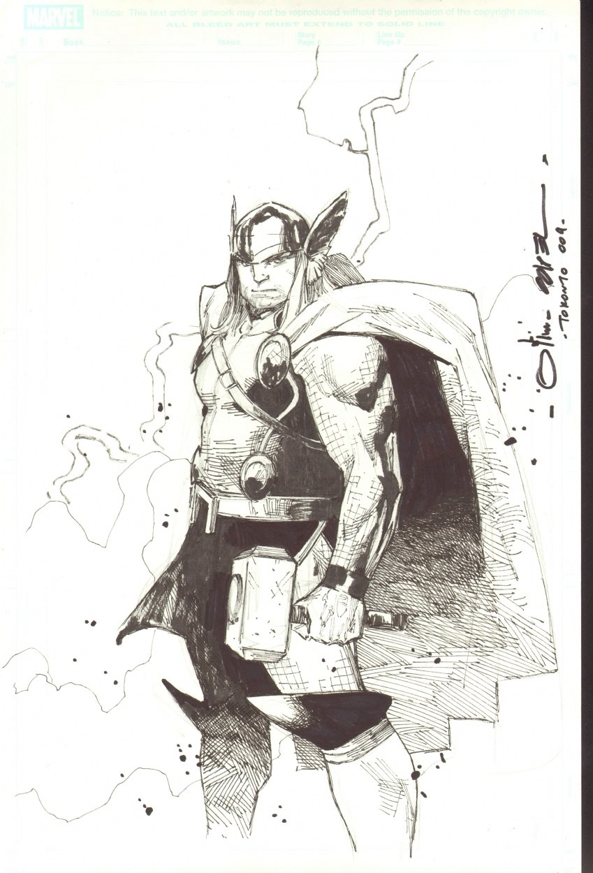 Thor comic book art