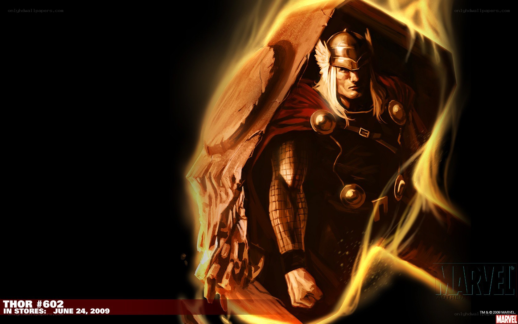 Thor comic book cover art