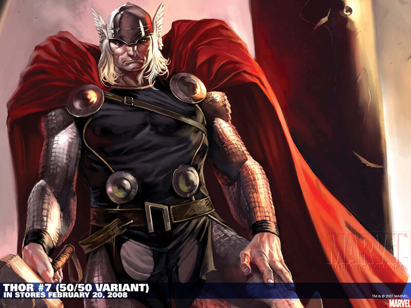 Thor comic book cover art