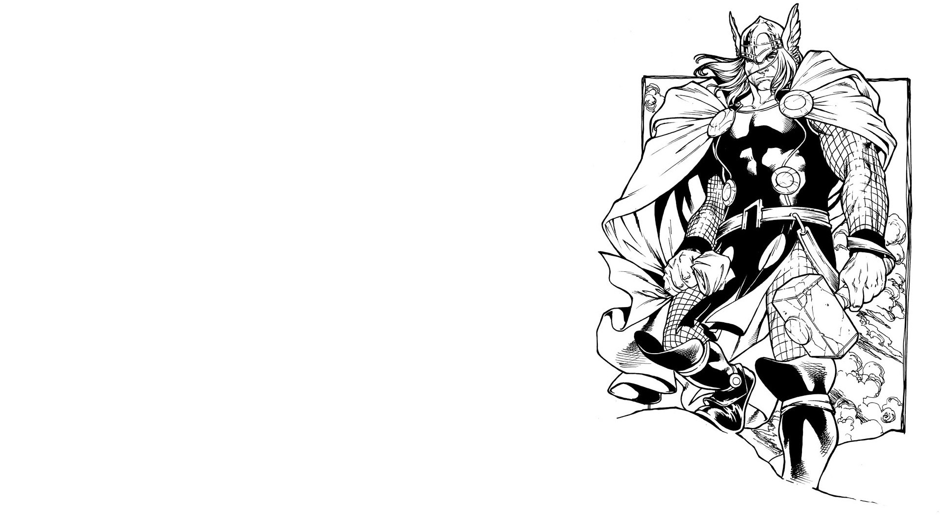 Thor comic book illustration