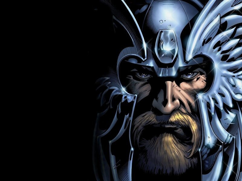 Thor comic book portrait