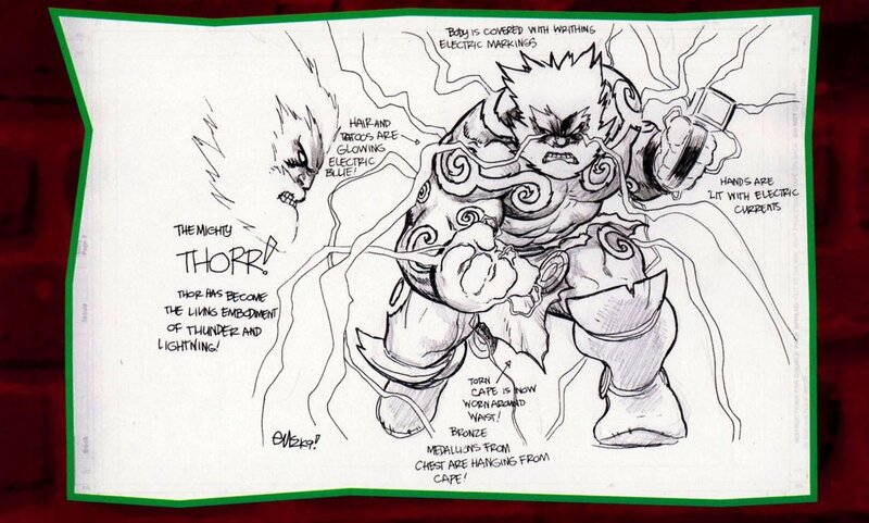 Thor concept art sketch