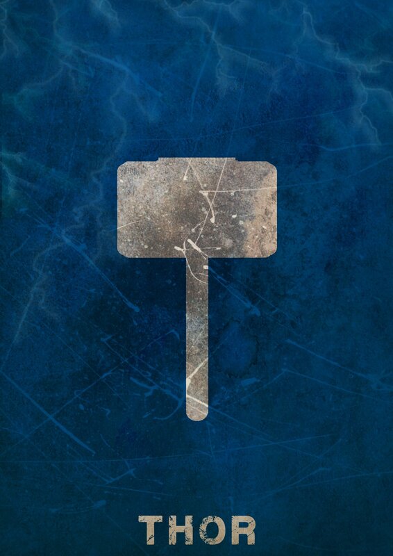 Thor hammer poster