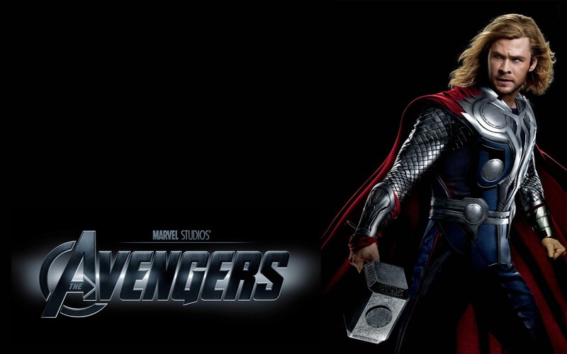 Thor Holding Hammer — Black, Dramatic, Photograph, Cape, Armor, Mjolnir