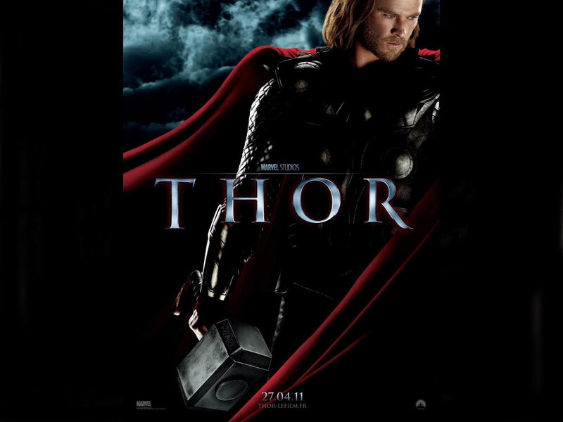Thor Holding Hammer — Black, Dramatic
