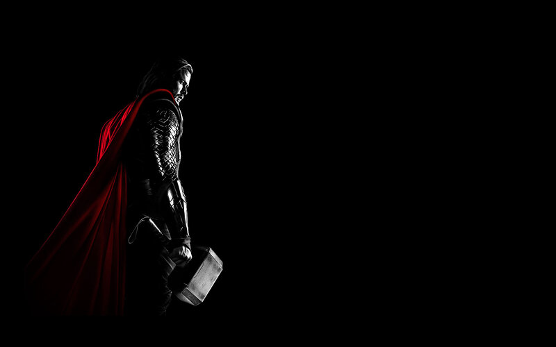 Thor Holding Hammer — Dramatic