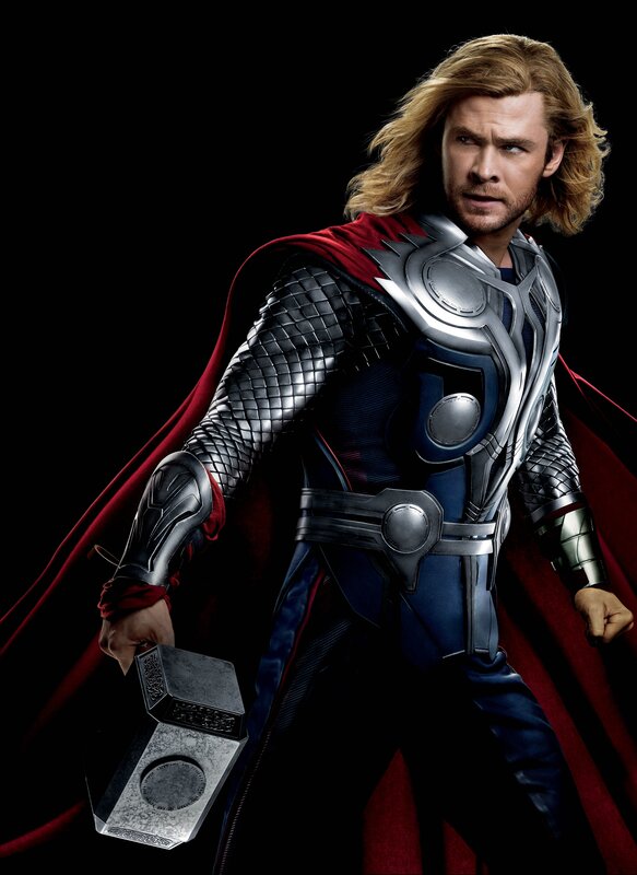 Thor holding Mjolnir