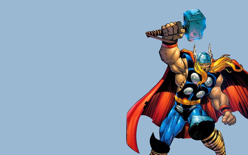 Thor holding Mjolnir