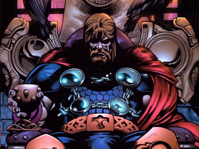 Thor in a throne room