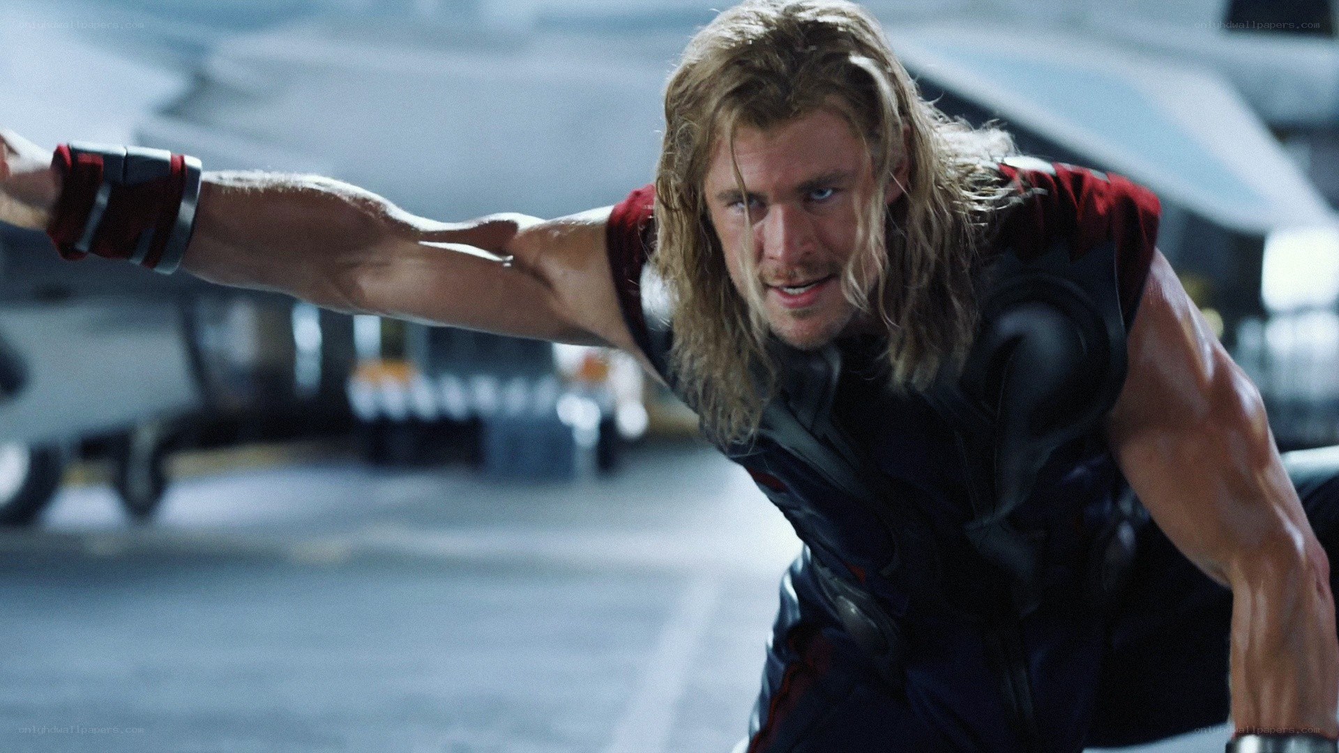 Thor in action pose