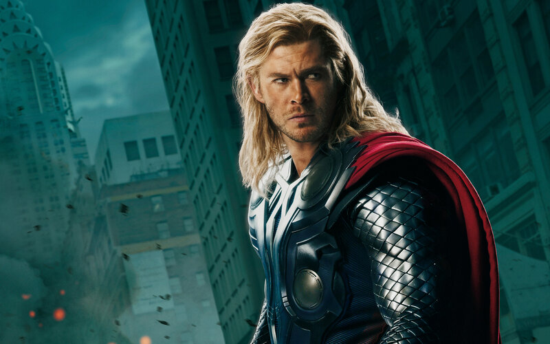 Thor in Armor — Blue, Dramatic