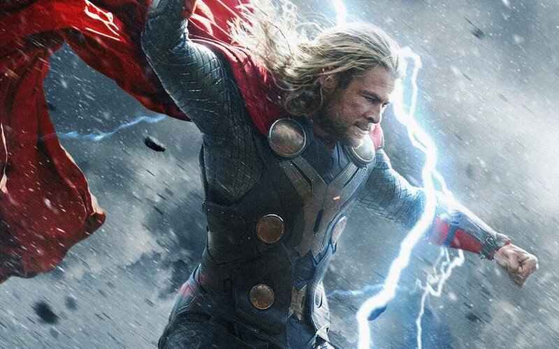 Thor in Battle — Red