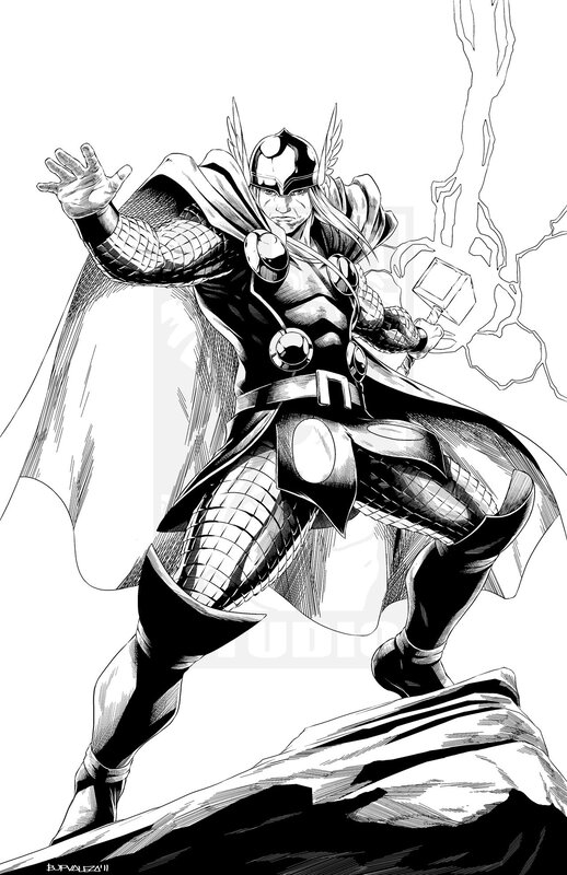 Thor in dynamic pose