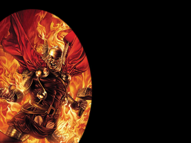 Thor in Flames — Red