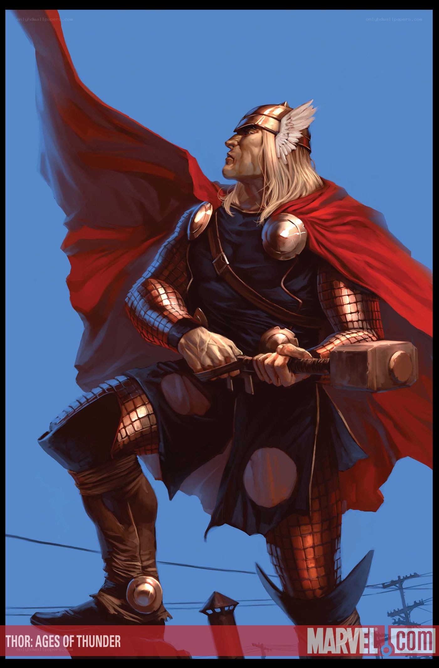 Thor in red cape