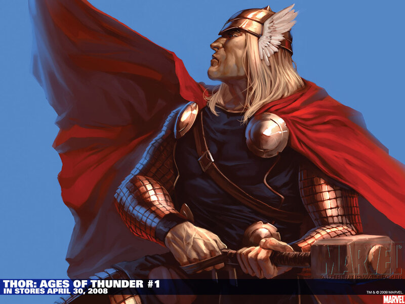 Thor in red cape