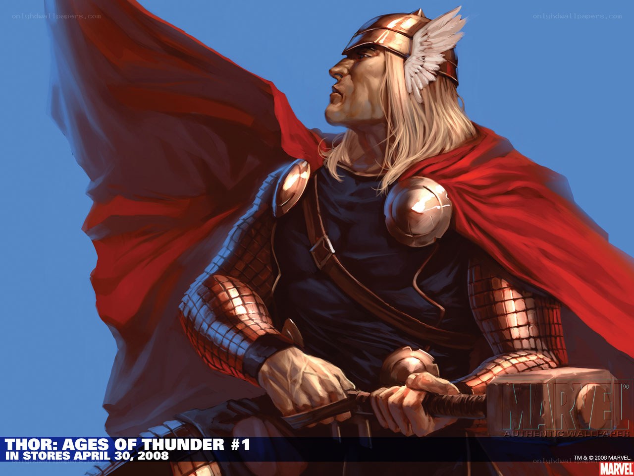 Thor in red cape