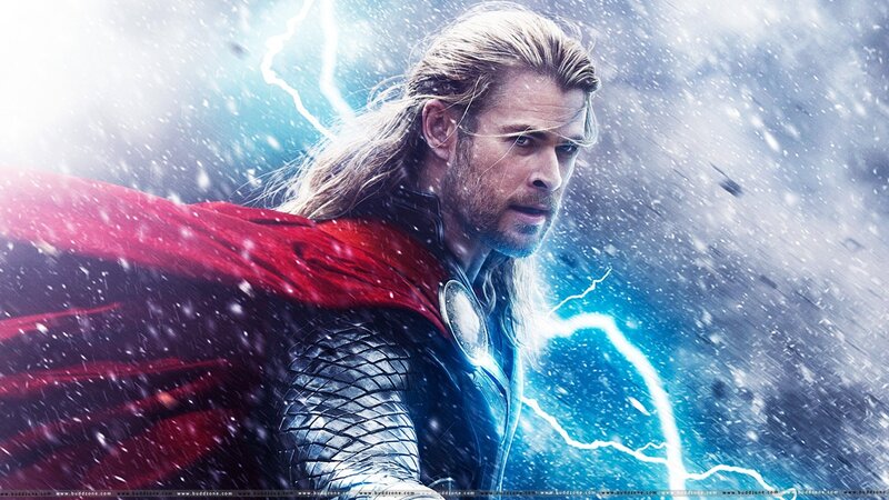 Thor in Storm — Blue, Dramatic