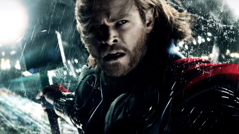 Thor in the rain
