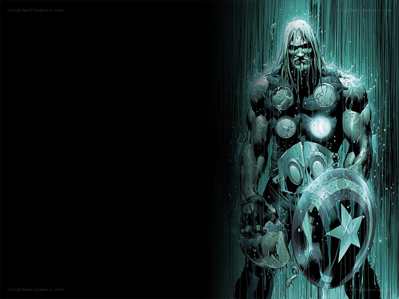 Thor in the rain