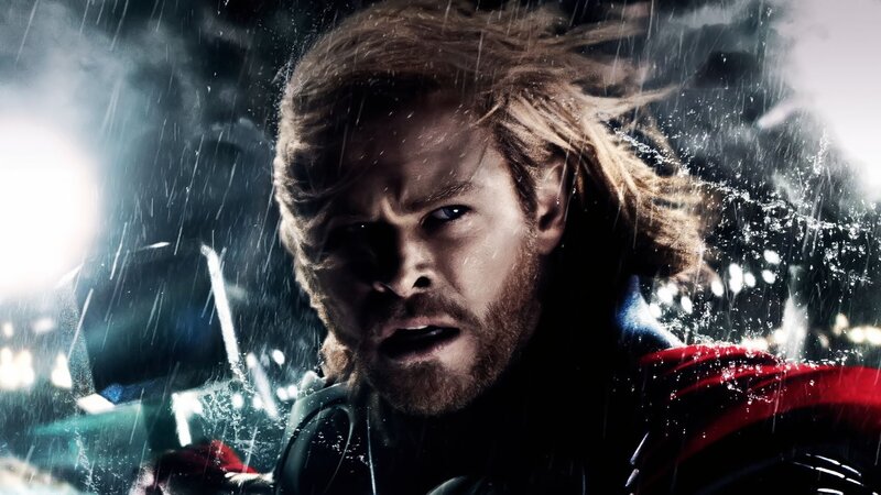 Thor in the rain