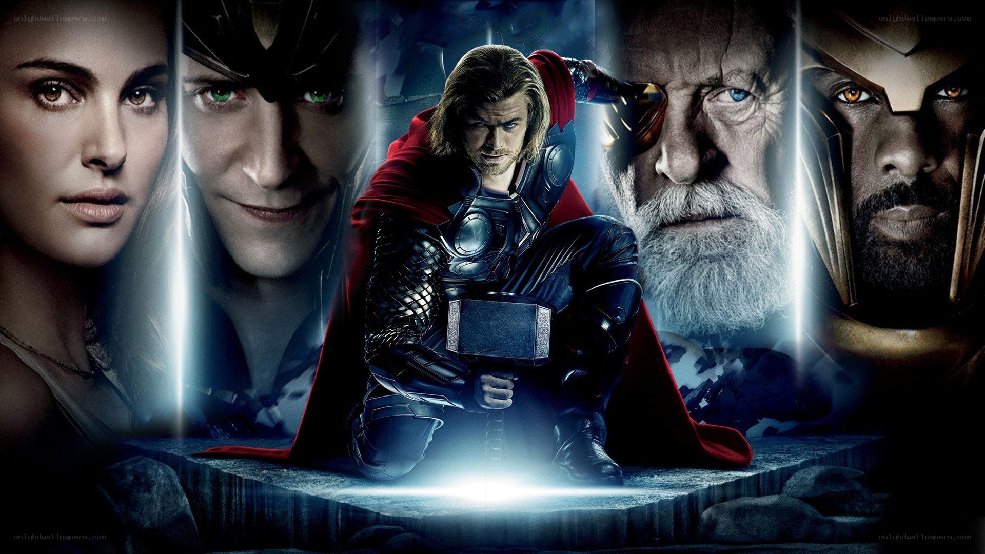 Thor movie poster featuring main characters