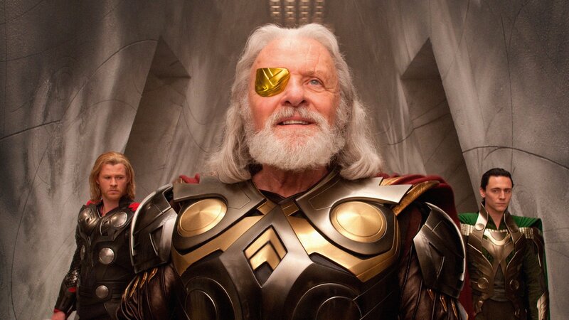 Thor, Odin, and Loki in Asgard