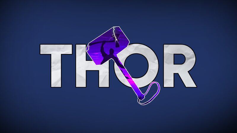 Thor's Hammer Mjolnir — Blue