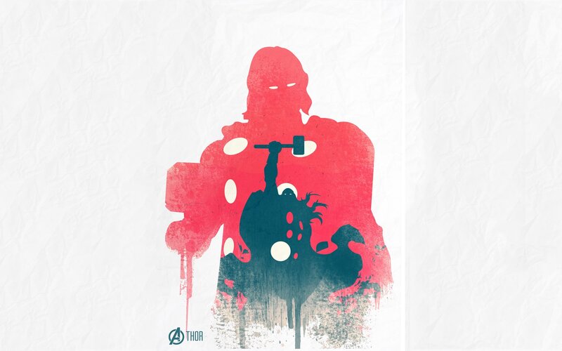 Thor silhouette art