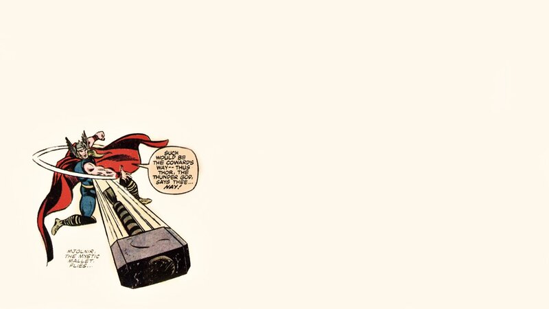 Thor throws Mjolnir