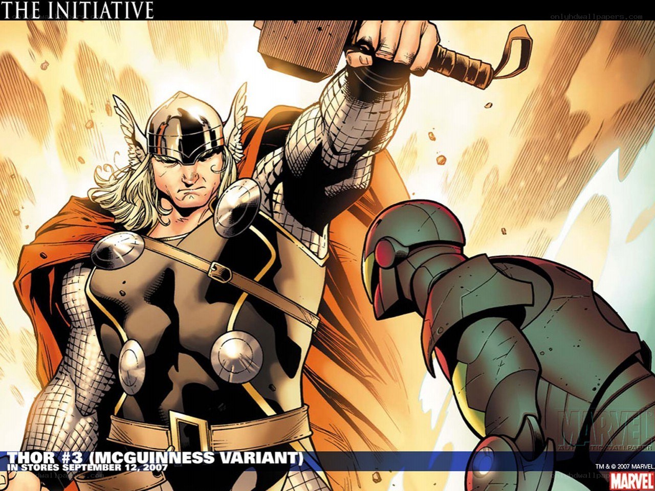 Thor vs Iron Man battle
