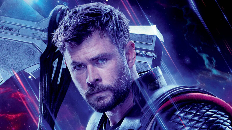 Thor with Hammer — Blue