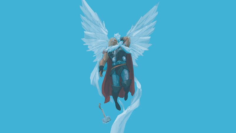 Thor with Ice Wings — Blue