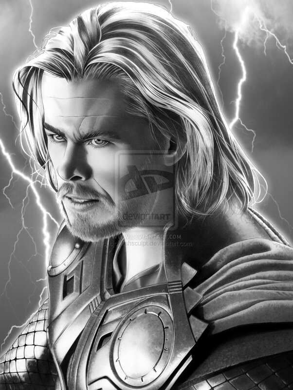 Thor with lightning