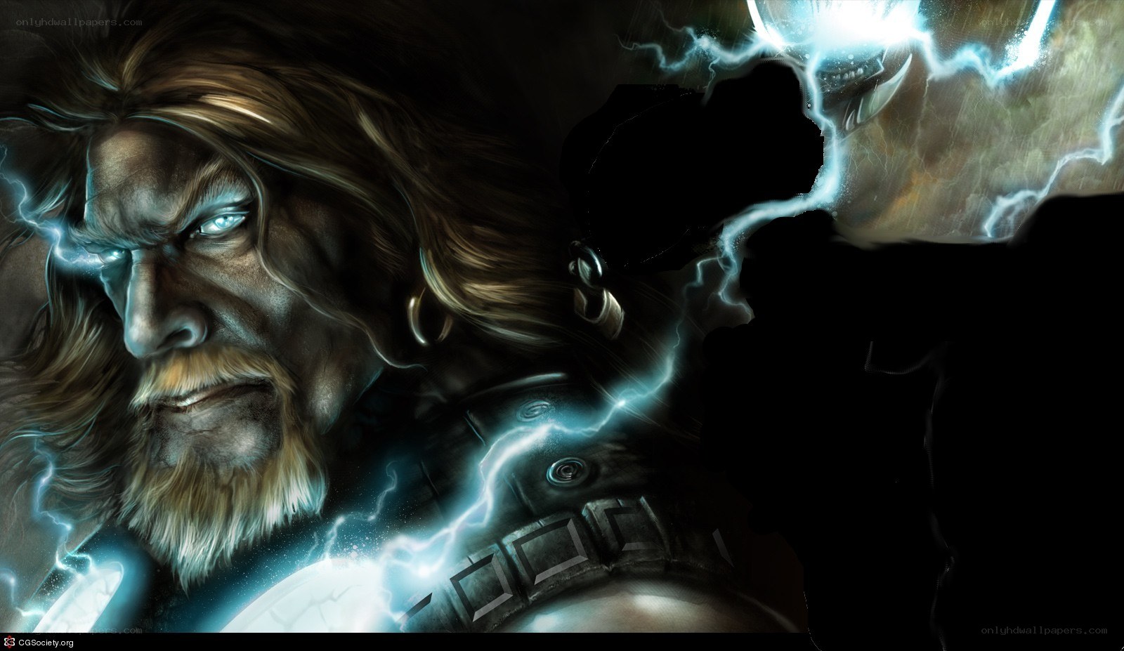 Thor with lightning powers