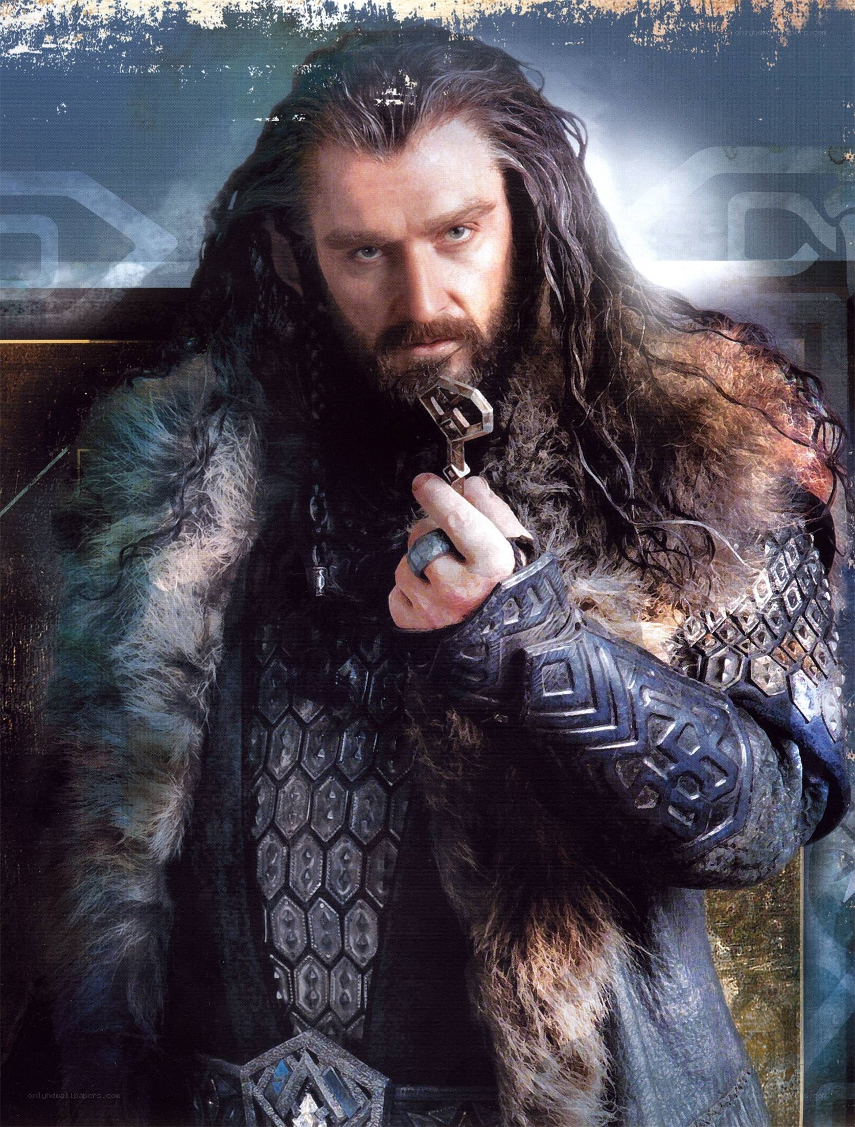 Thorin Oakenshield holding a key