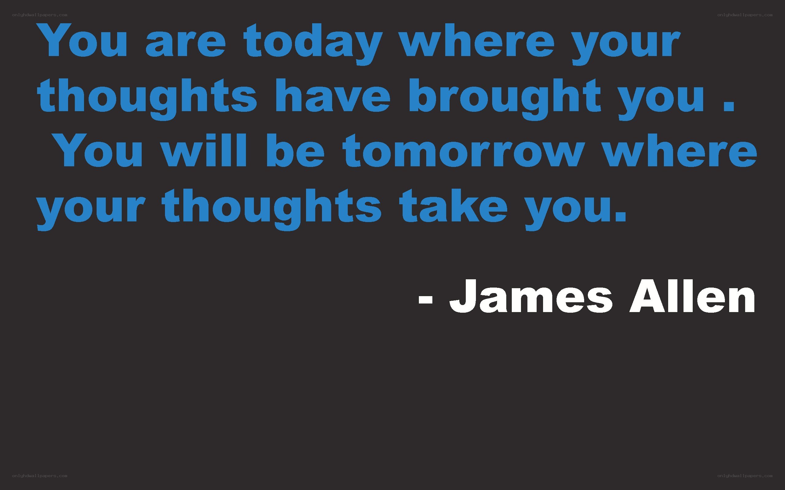thoughts shape your future