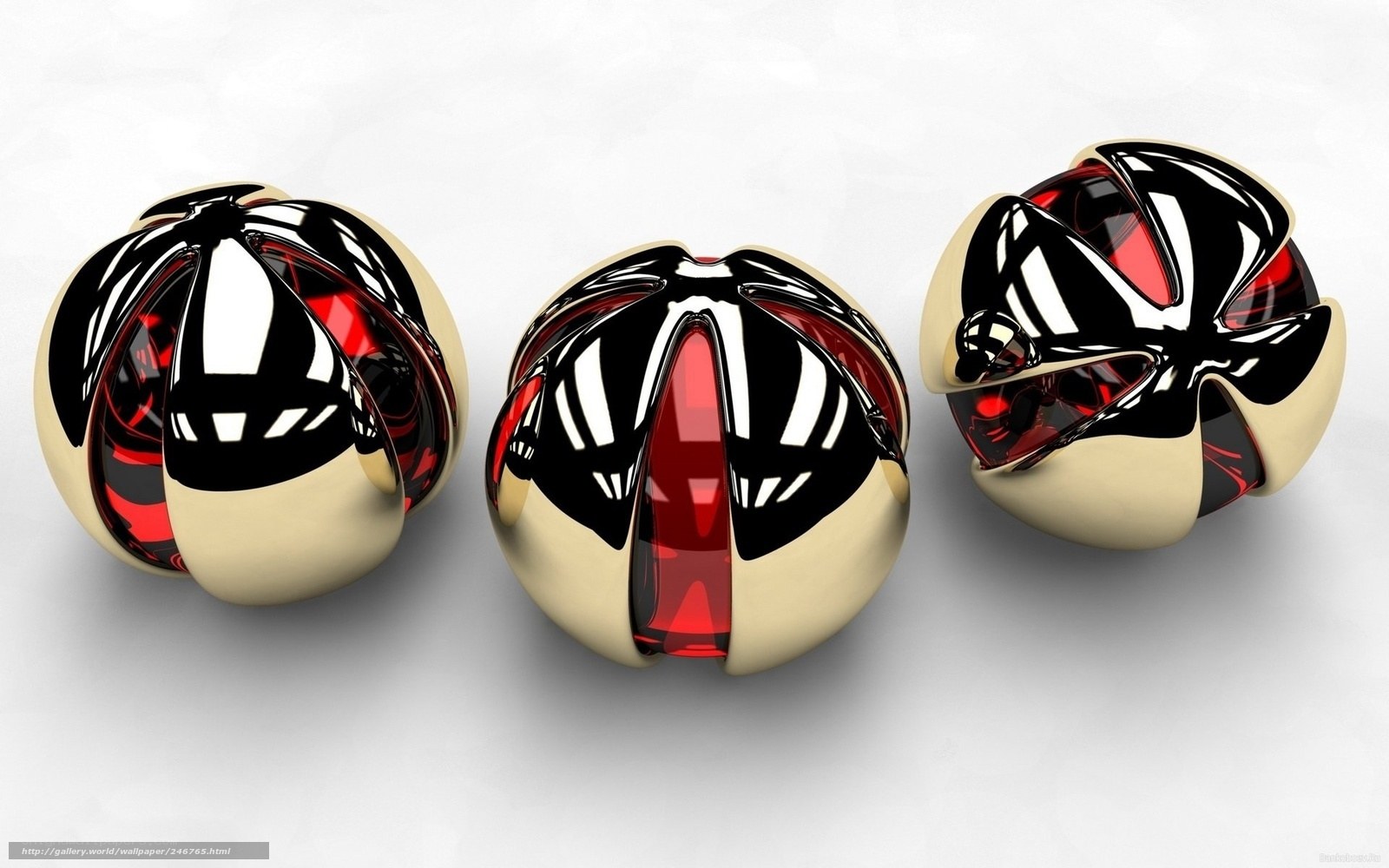 Three abstract spheres