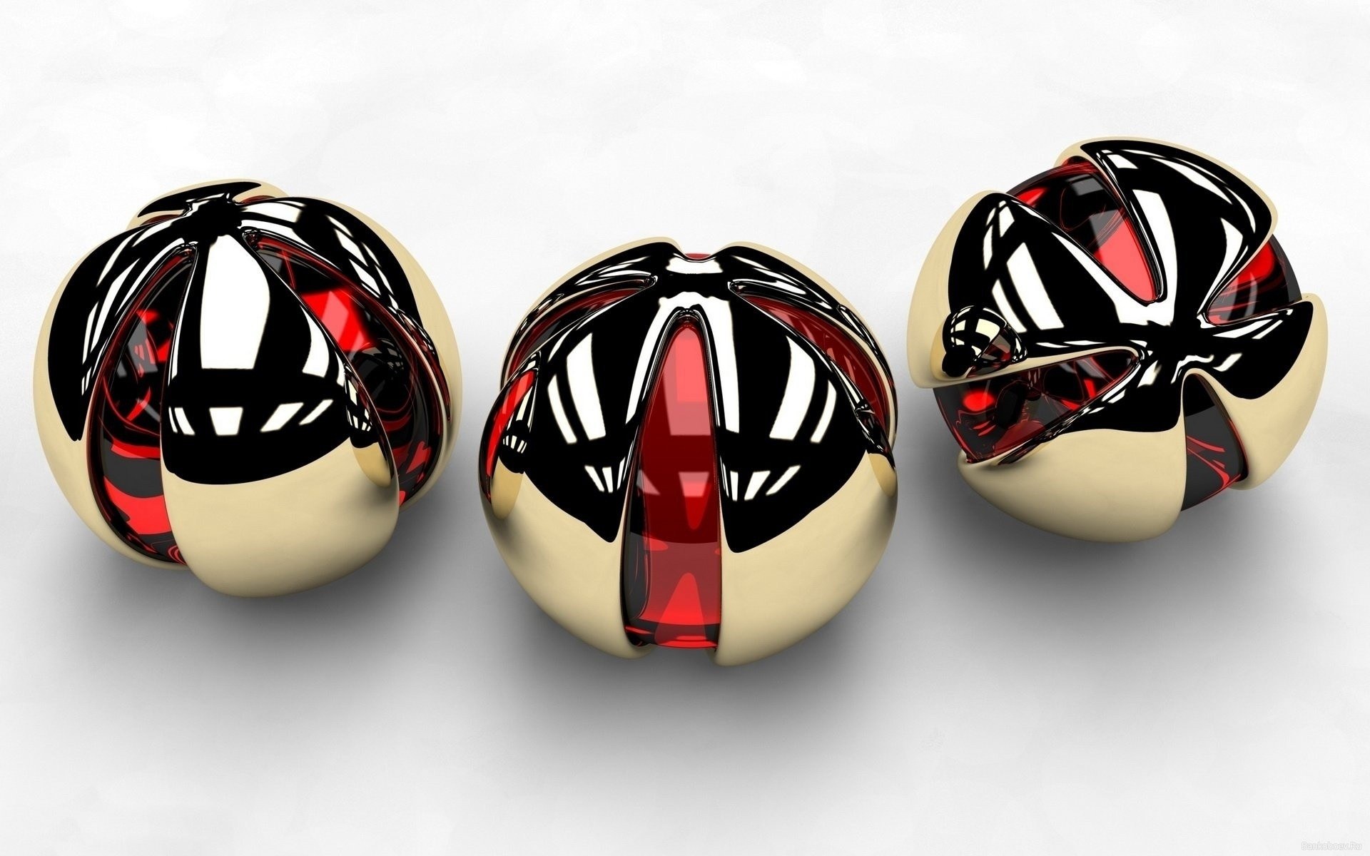 Three abstract spheres