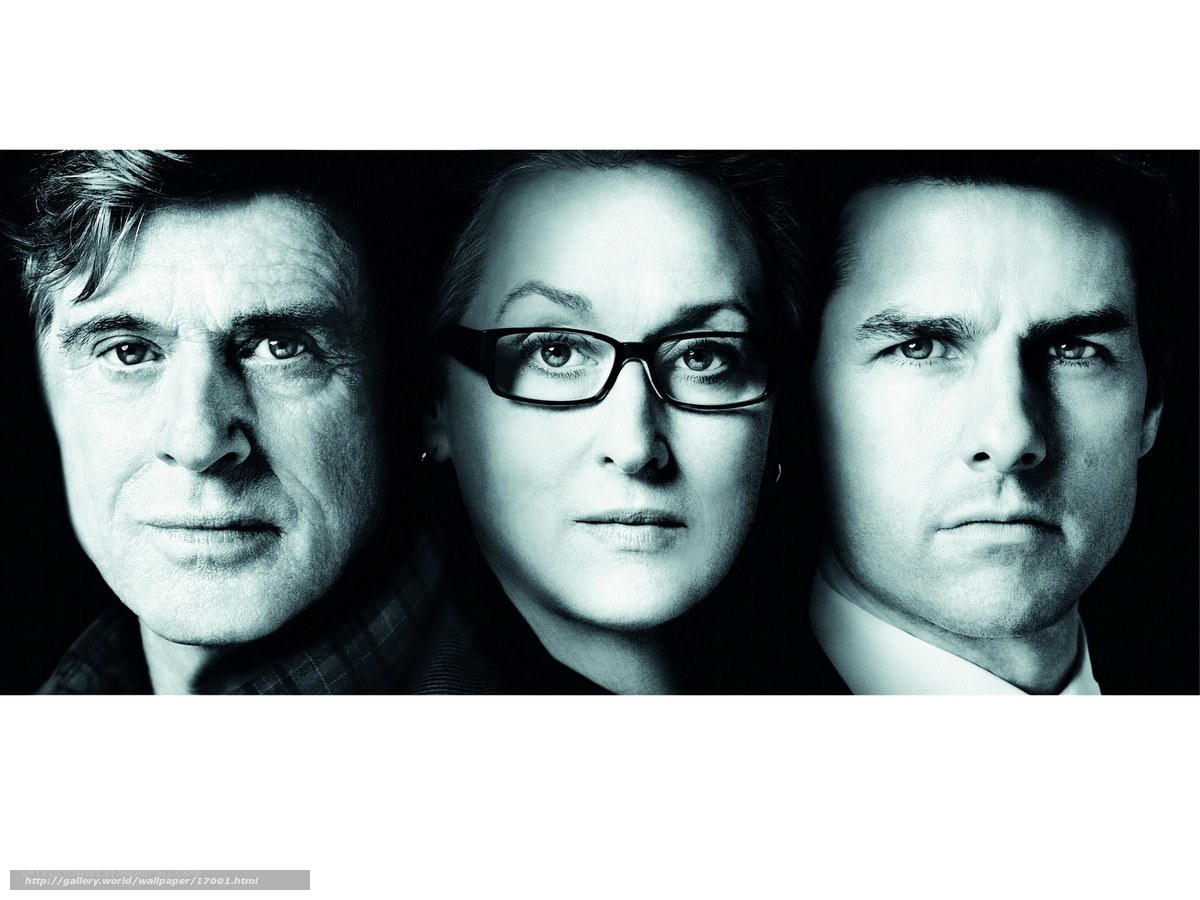 three actors in black and white