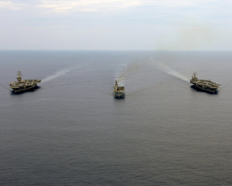 Three Aircraft Carriers — Gray