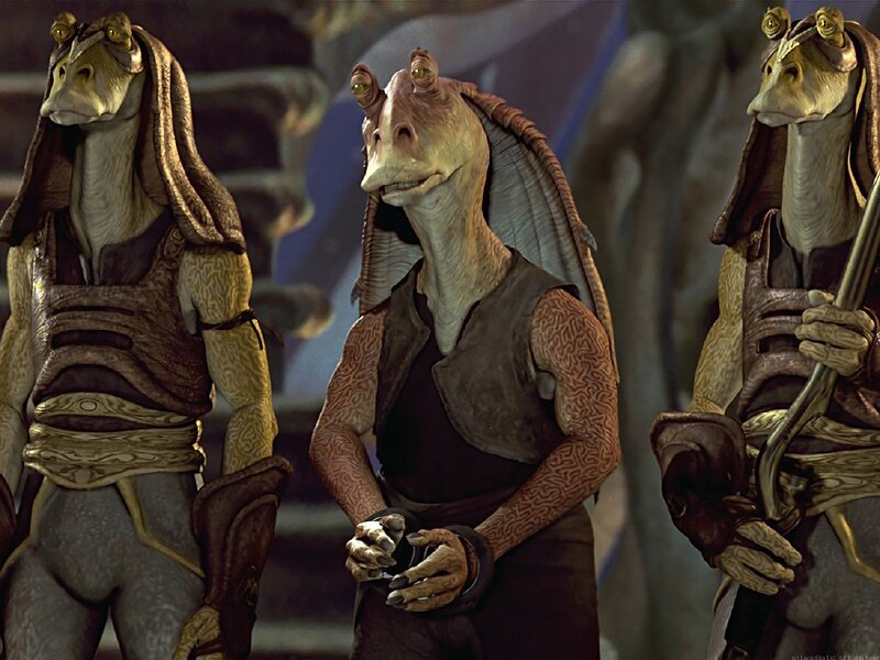 Three Alien Characters — Brown