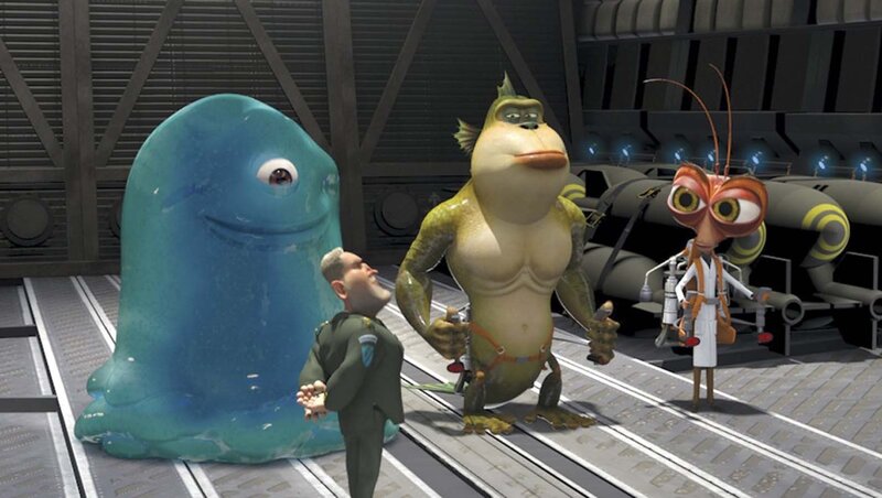 Three Alien Creatures — Blue