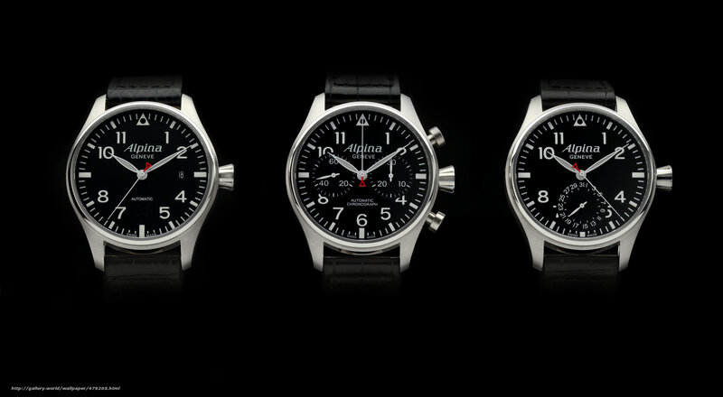 Three Alpina watches
