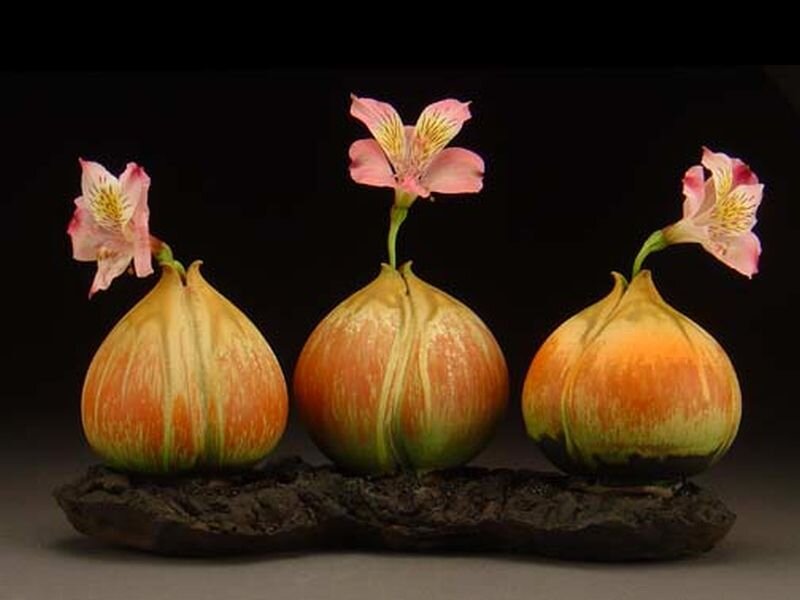 Three Alstroemeria Flowers