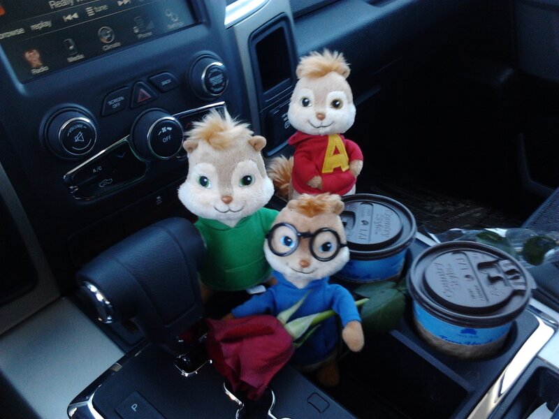 Three Alvin Plush Toys