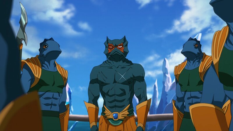 Three Amphibious Warriors