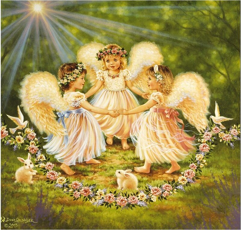 Three Angel Children